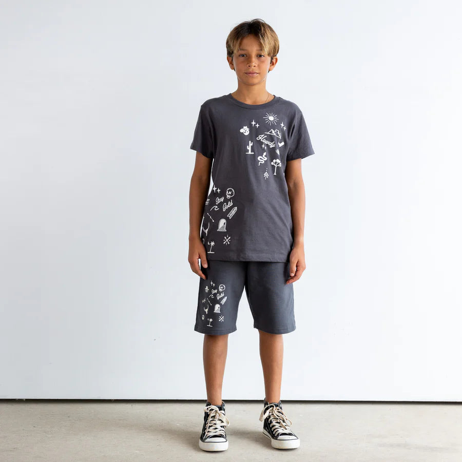 Malone S/S Tee - Faded Black