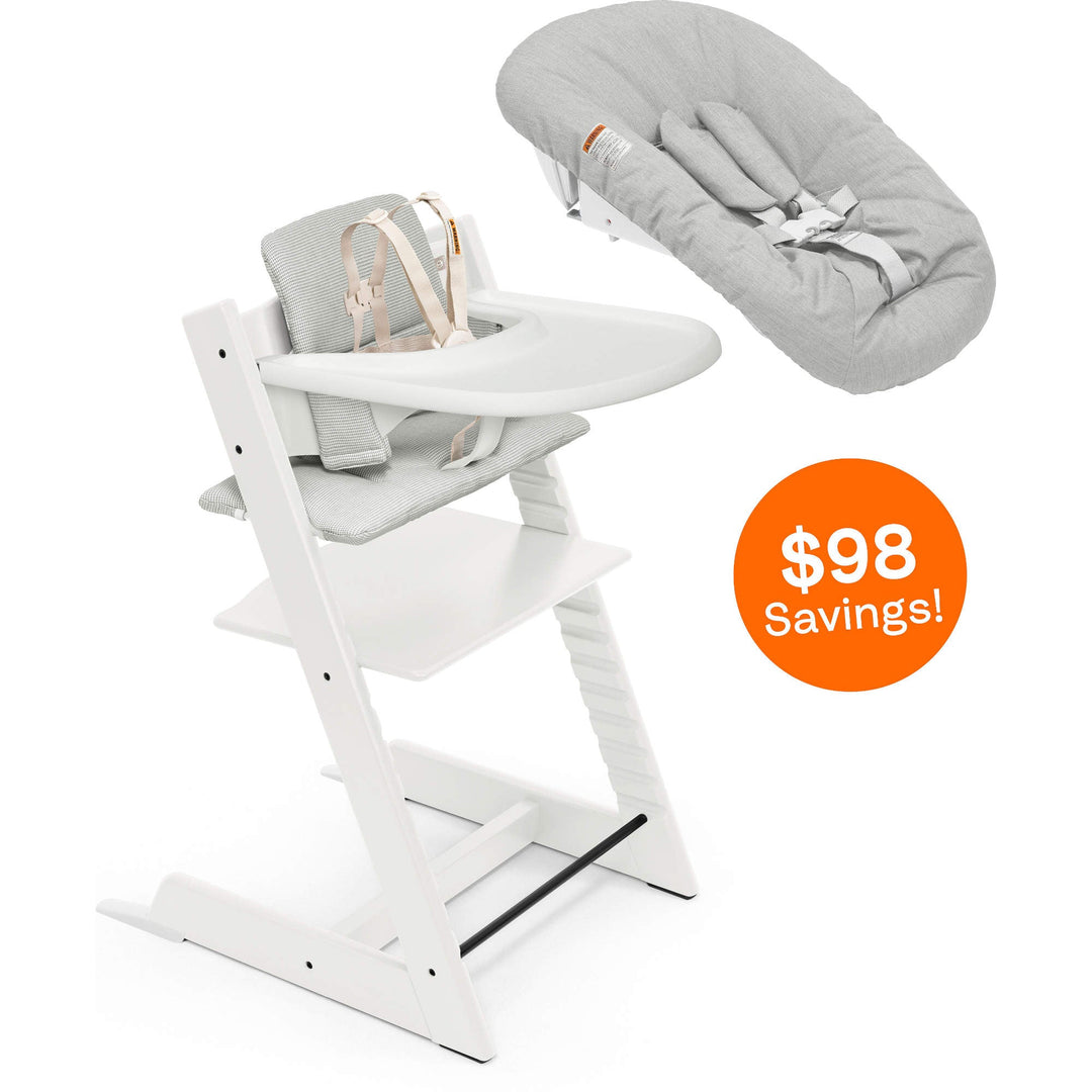 Stokke Tripp Trapp High Chair² with Cushion, Newborn Tray and Newborn set