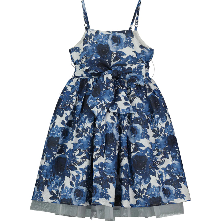 Juliet Dress Navy Roses