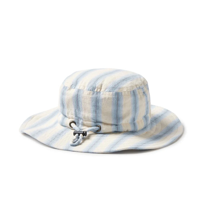 Deep Blue Stripe Organic Sun Hat