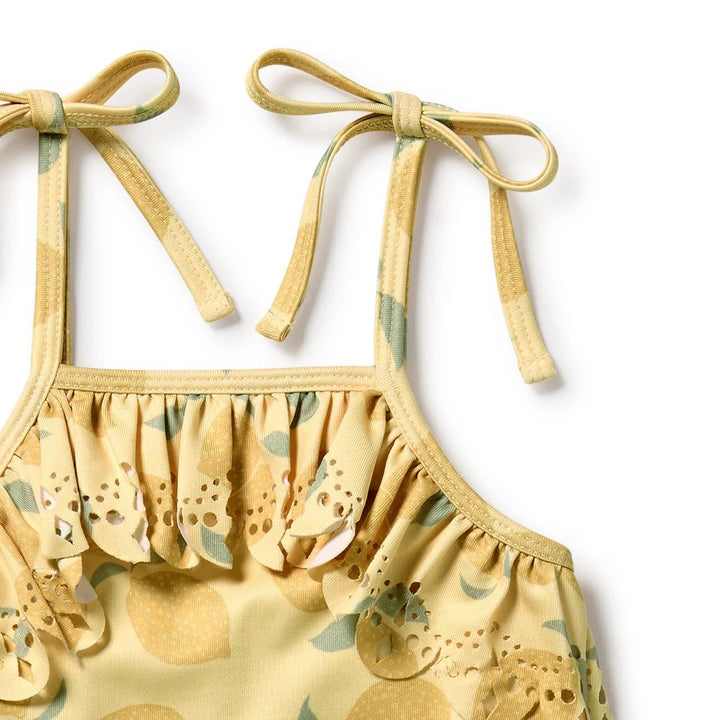 Lemon Drop Cutwork Swimsuit
