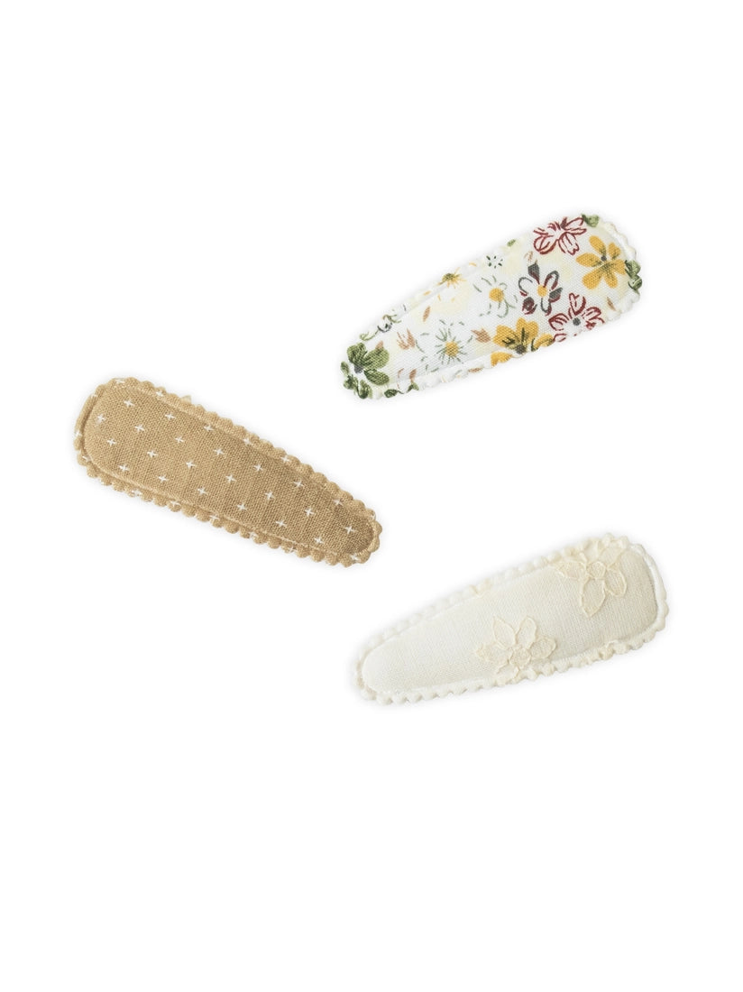 Kendi Baby Hair Clips 3pc - Dainty Floral