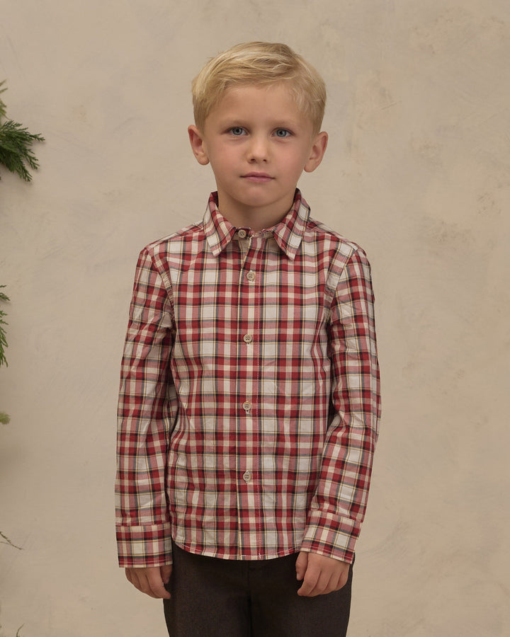 Harrison Button Down - Holiday Tartan
