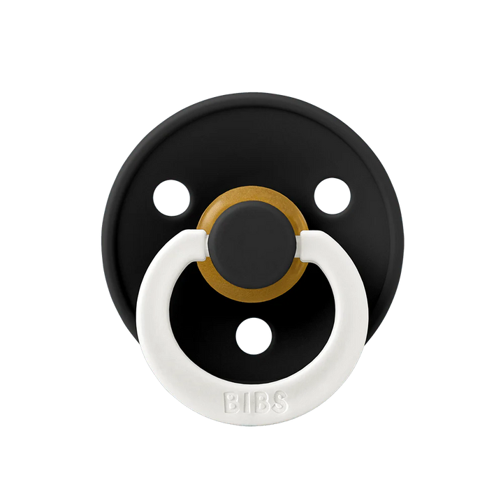 Colour Glow Pacifier 2 Pack - Black/Black