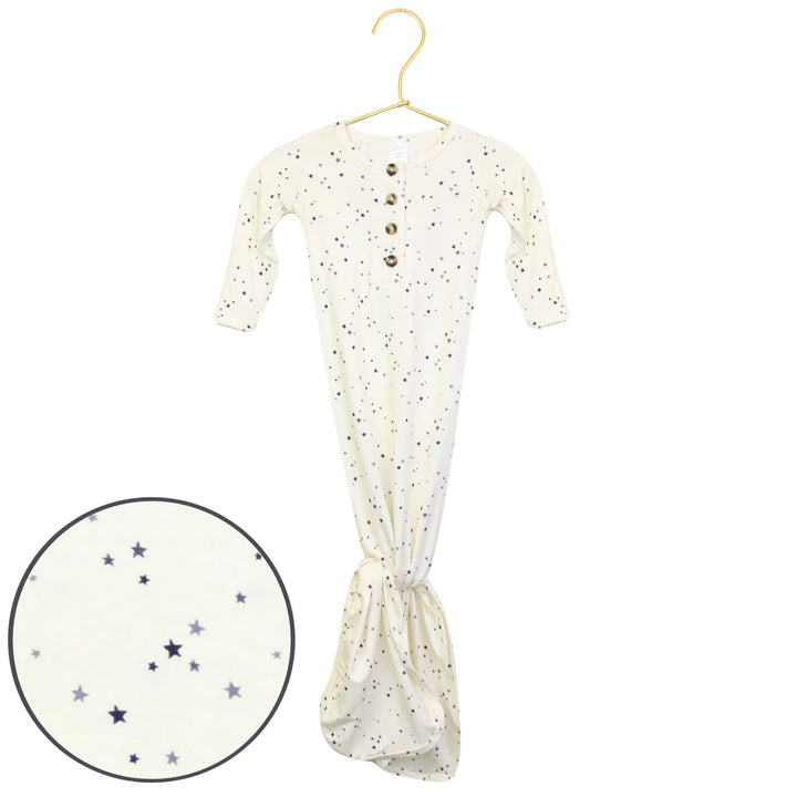 George Ribbed Knotted Gown