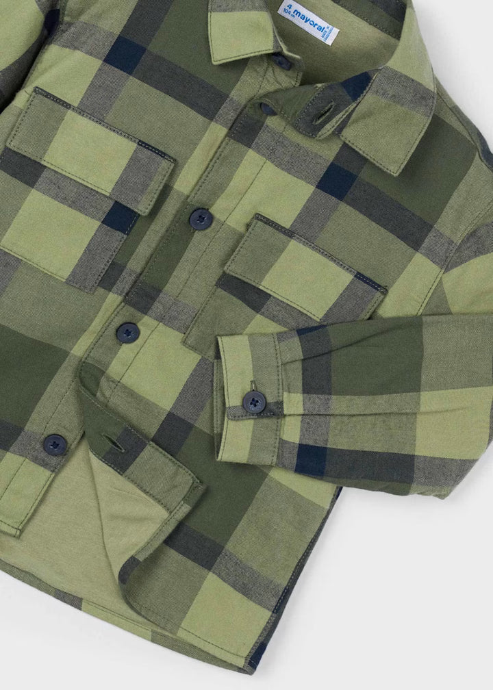 Checked Overshirt 4123 Olive