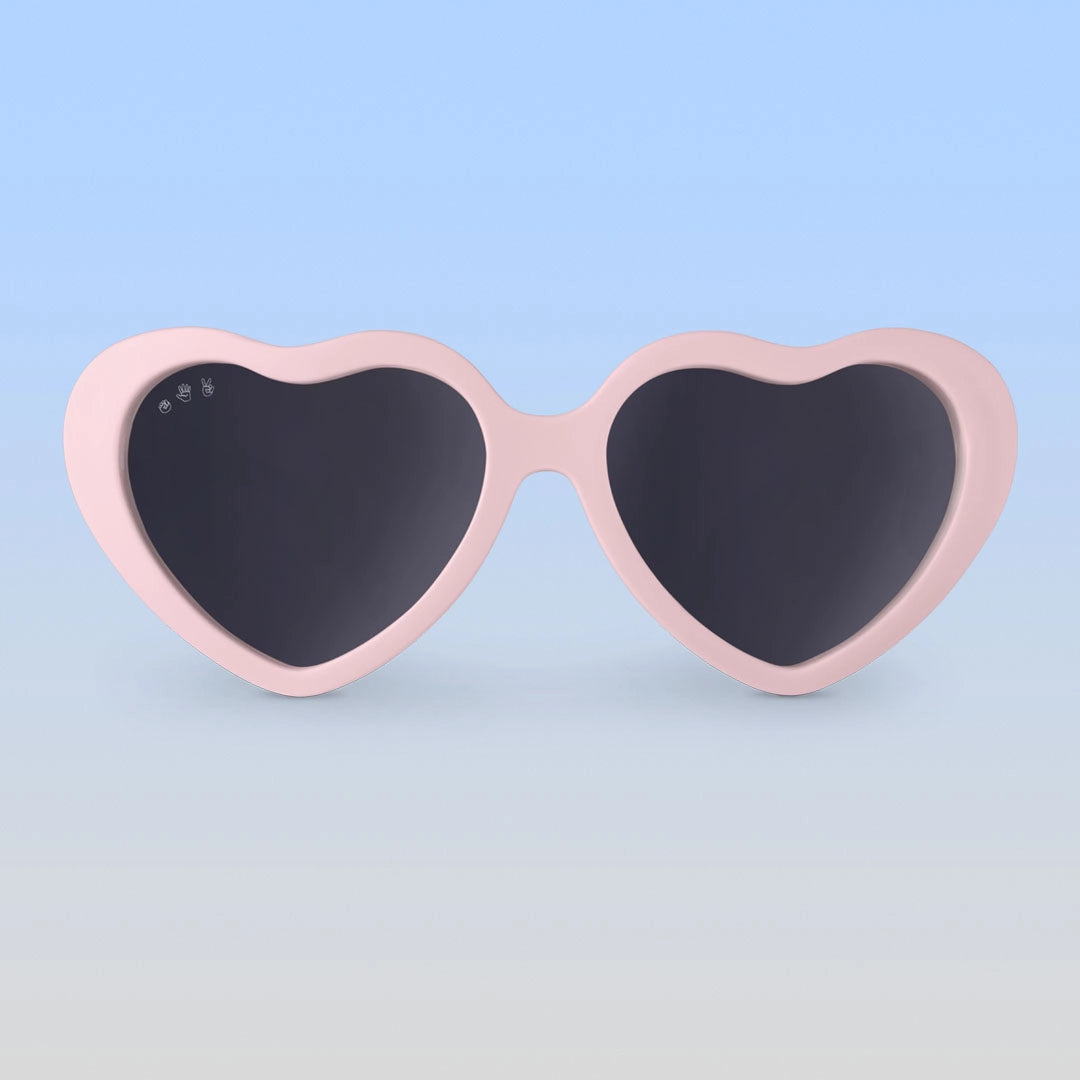 Topanga Peach Heart Frame/Grey Lens