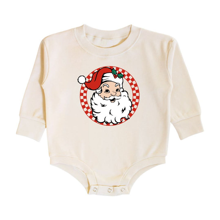 Retro Santa Christmas L/S Romper Sweet Wink 0-3M   [variant_option4] [variant_option5] [variant_option6] [variant_option7] [variant_option8] [variant_option9] 1