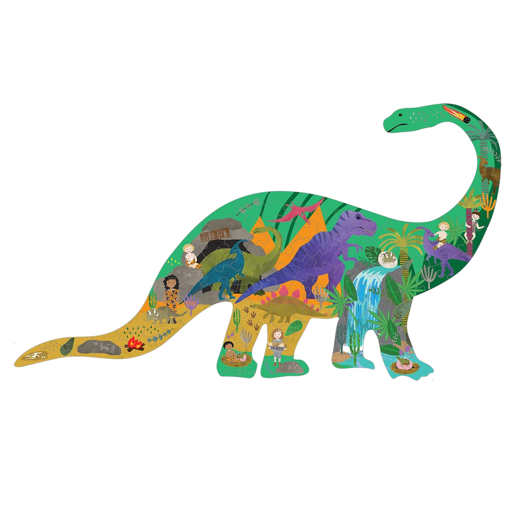 80pc Jigsaw in Shaped Box - Diplodocus