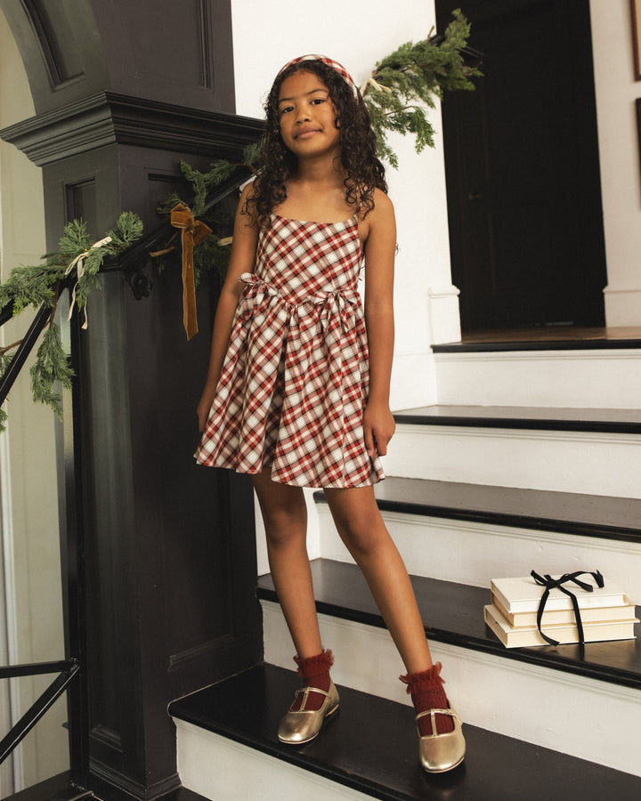 Betsy Dress - Holiday Tartan