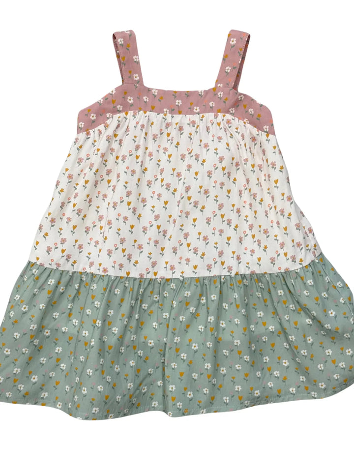 Wide Strap Dress - Multi Daisy