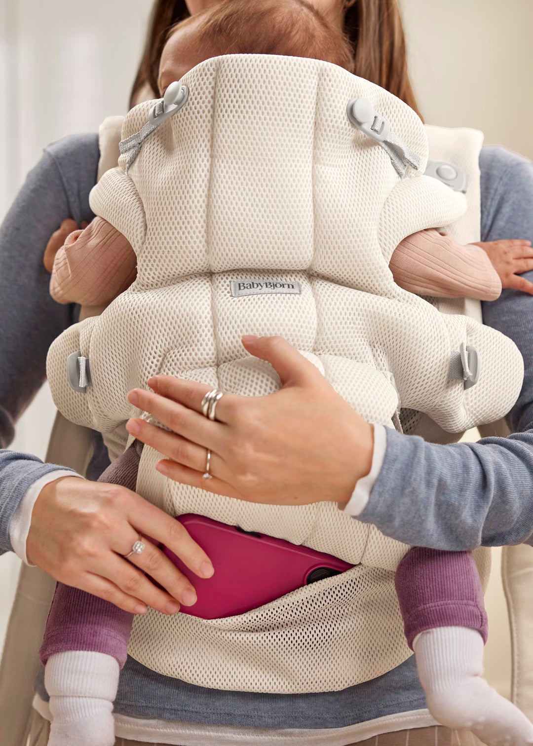 Baby Carrier Hold - Airy Mesh - Cream