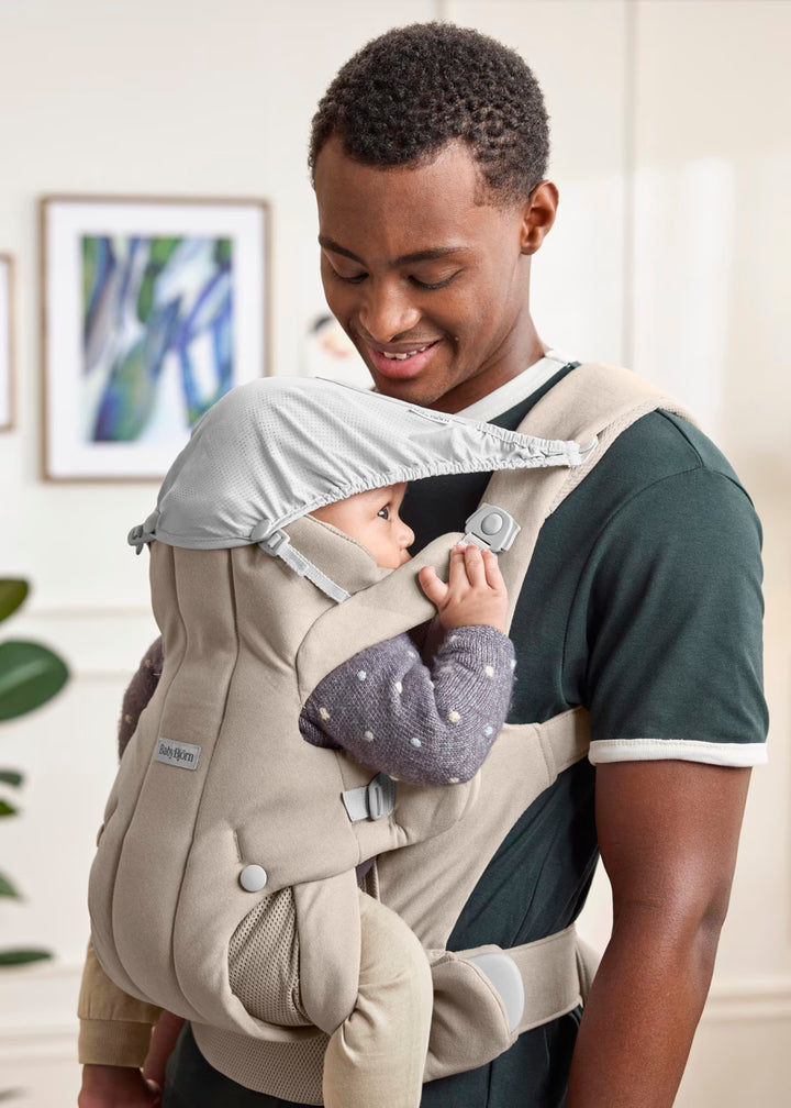 Baby Carrier Hold - Soft Brushed Woven - Sand Gray