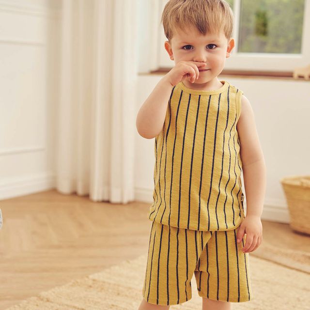 Terry Stripe Tank & Pants