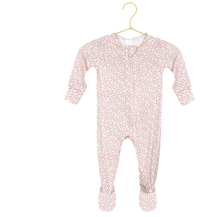 Flora Zipper Footie