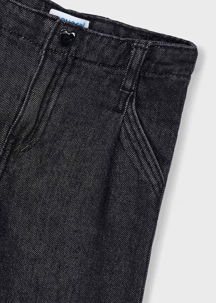 Wide Denim 4578 Pants Black