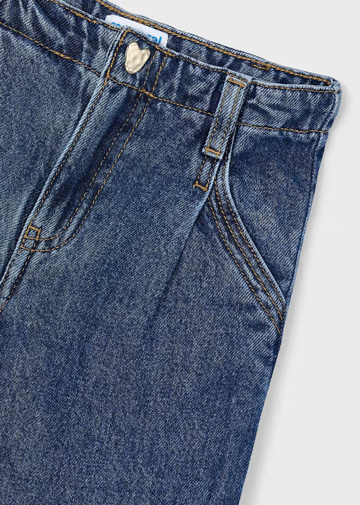 Wide Denim 4578 Pants Dark Blue