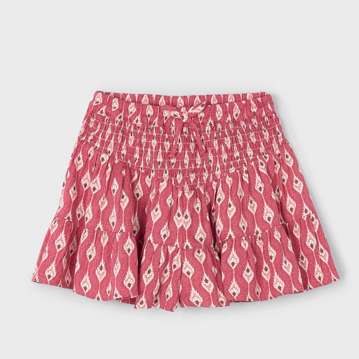 Patterned Skirt 4907 Dark Red