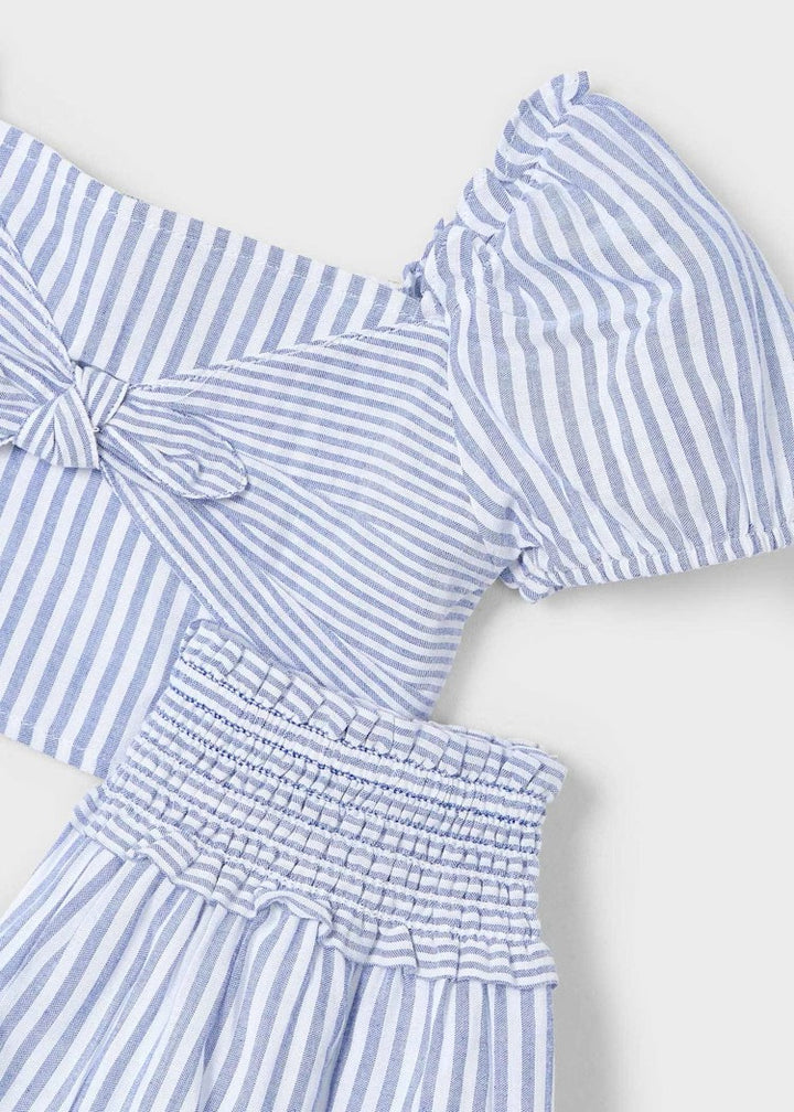 Striped Skirt Set 3945 Indigo