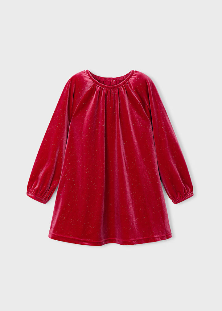 Sparkly Velvet Dress 4923 Red