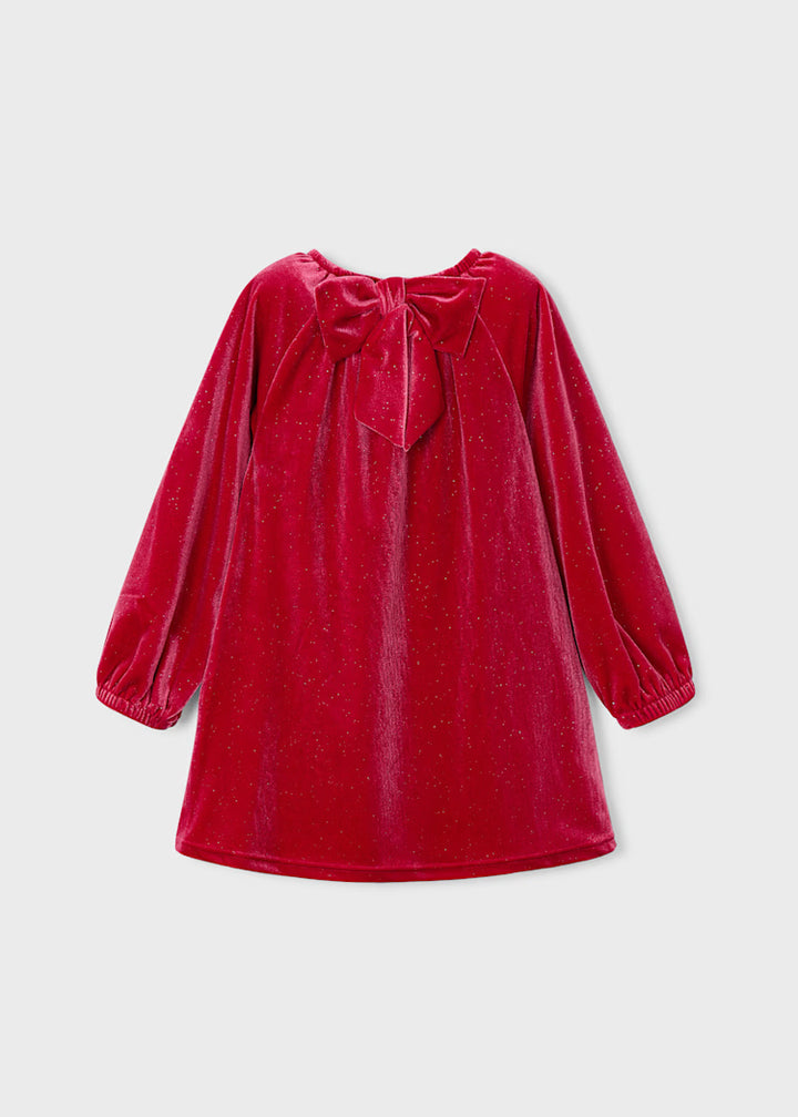 Sparkly Velvet Dress 4923 Red