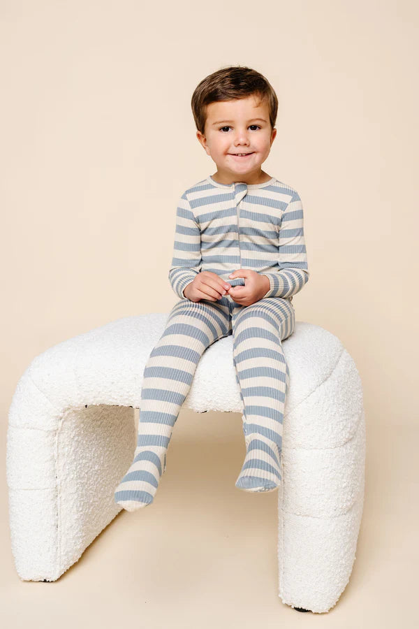 Lincoln Ribbed Zipper Footie