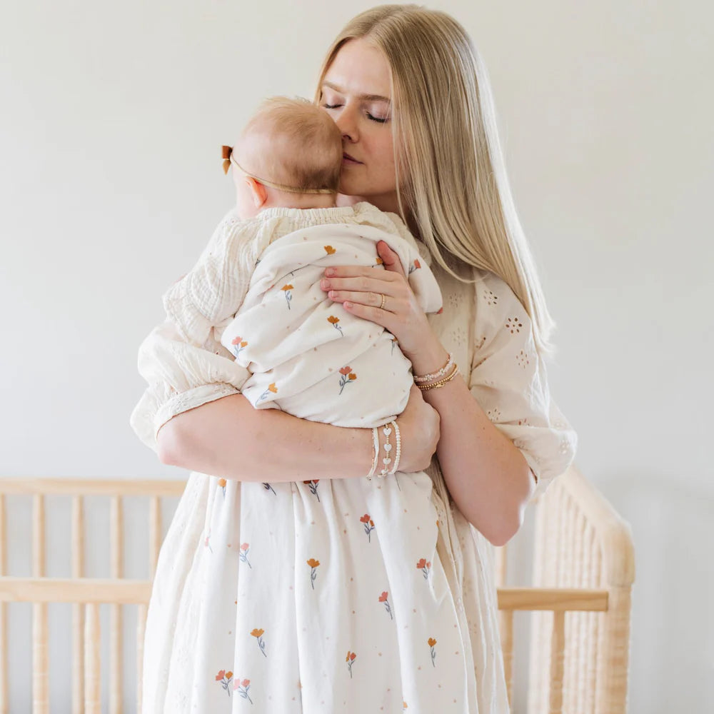 Floral Minky Stretch Luxe Swaddle/Blanket