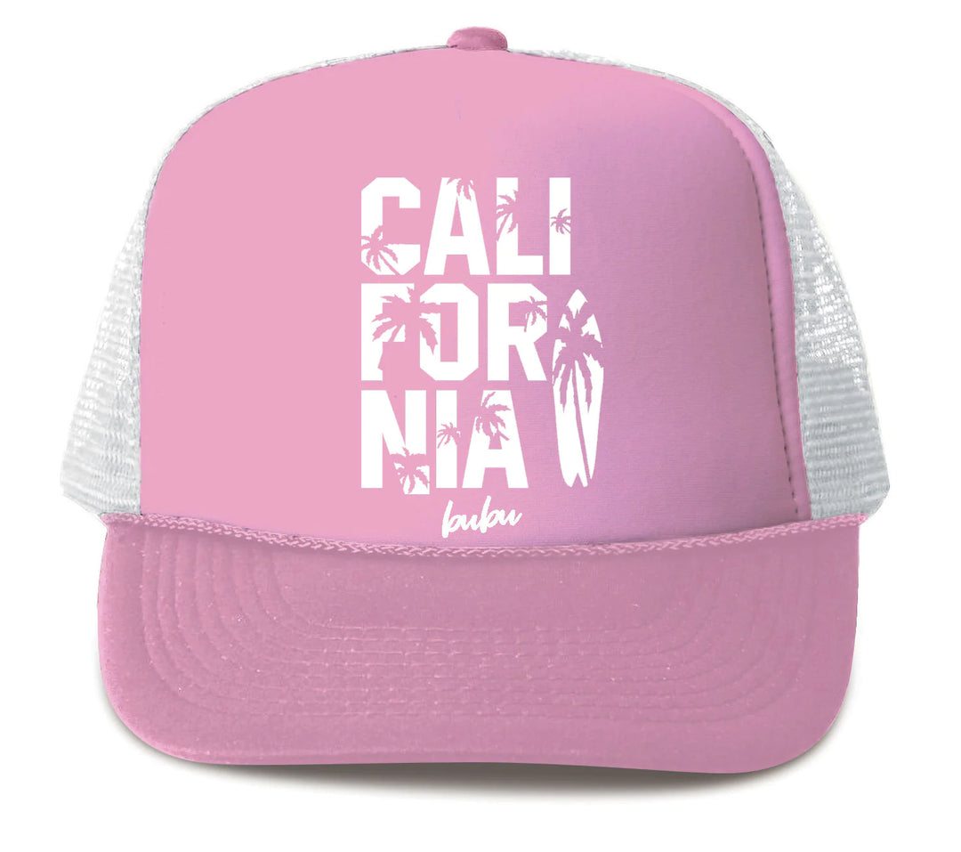 Cali For Nia Light Pink Trucker Hat