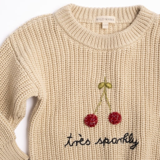 Très Sparkly Sweater - Ecru image 2