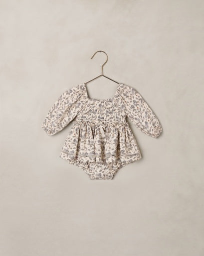 Elodie Romper - Blue Garden