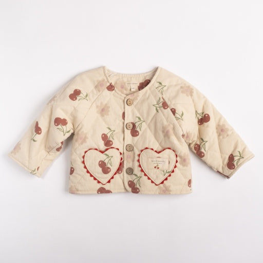 Quilted Jacket - Cherry Bloom