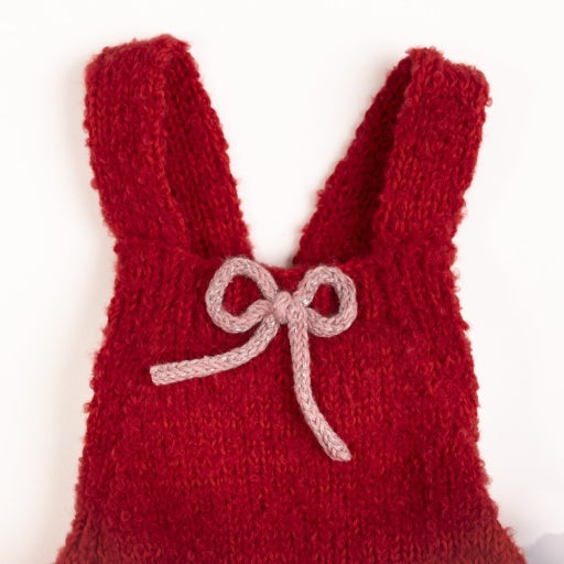 Knitted Romper - Crimson image 2