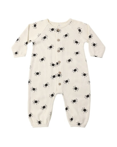 Waffle Long Sleeve Jumpsuit || Bitsy Spider