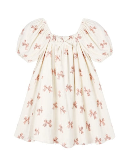 Sabrina Mini Dress Peppermint Bows by Rylee + Cru