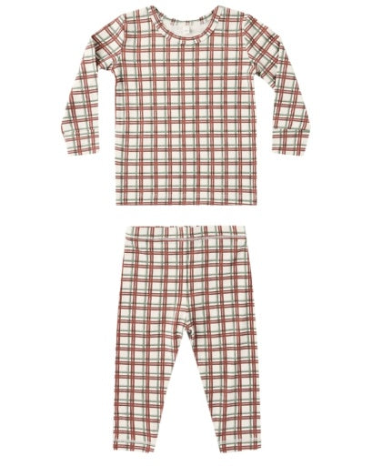 Bamboo Pajama Set | Redwood Check