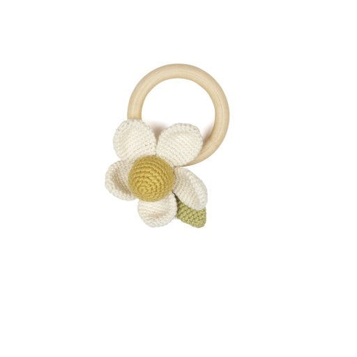 Crochet Rattle - Flower