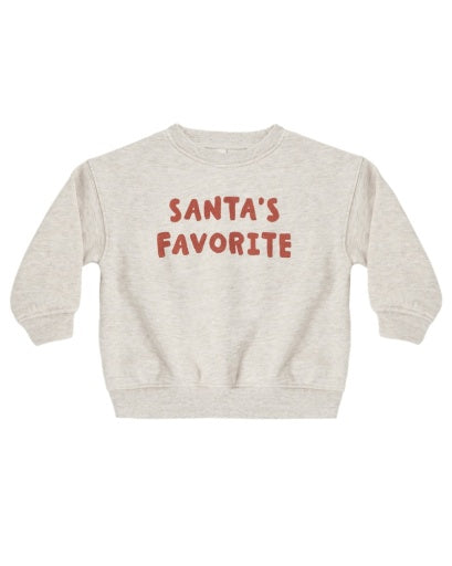 Relaxed Sweatshirt Santa's Favorite by Rylee + Cru