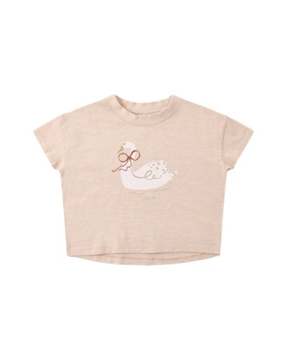 Boxy Tee || Swan by Rylee + Cru
