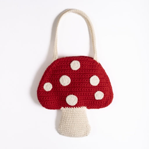 Crochet Purse - Winter Mushroom