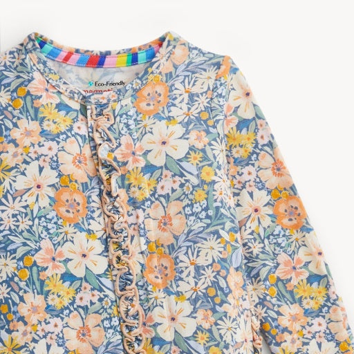 Flora Modal Ruffle Magnetic Footie