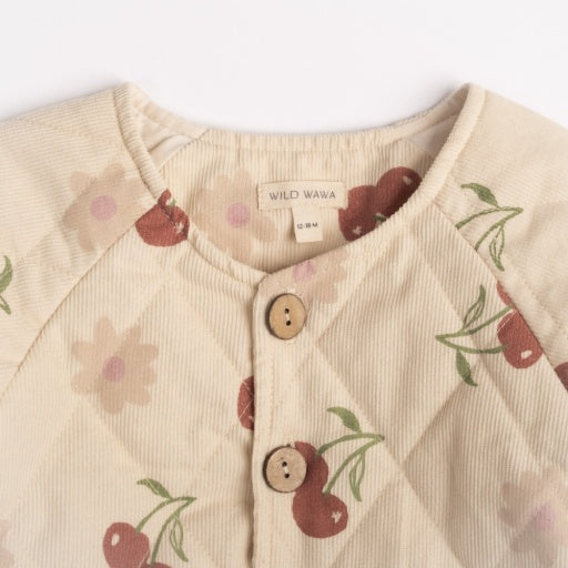 Quilted Jacket - Cherry Bloom