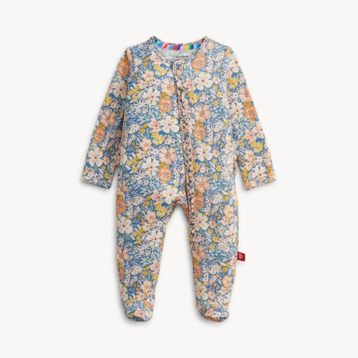 Flora Modal Ruffle Magnetic Footie
