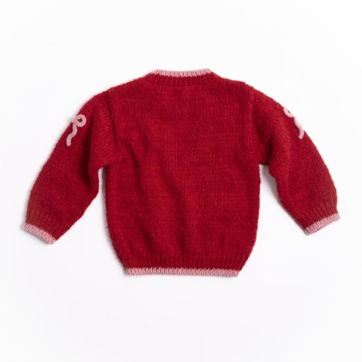 Bow Sweater - Crimson image 3