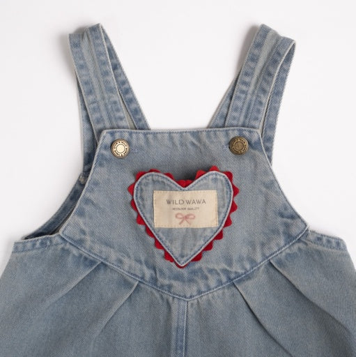 Overall Romper - Denim Darling