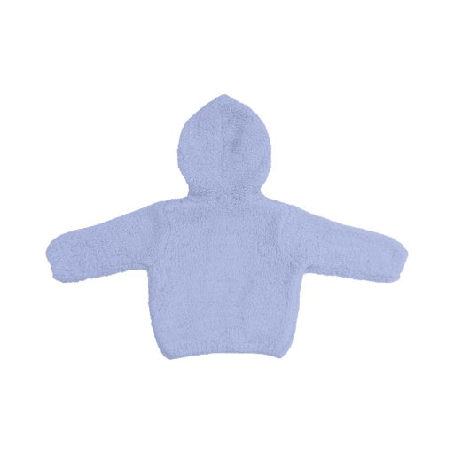Dusty Blue Chenille Hooded Jacket 3