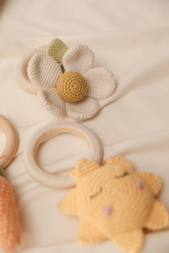 Crochet Rattle - Flower