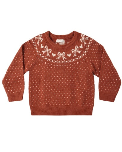 Fair Isle Sweater Ruby by Rylee + Cru