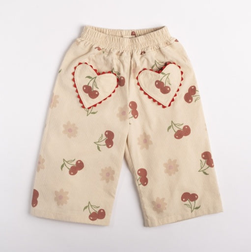 Wide-Leg Pant - Cherry Bloom