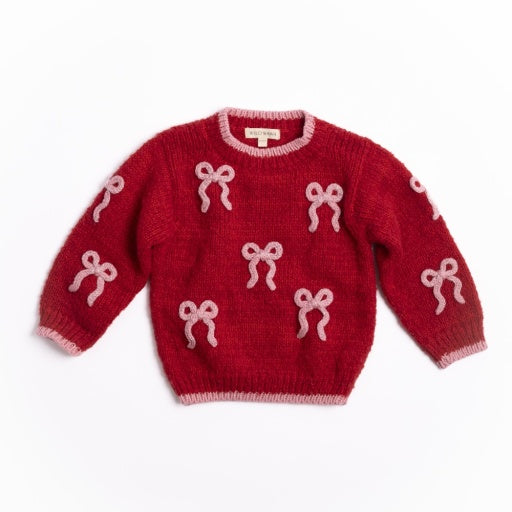 Bow Sweater - Crimson image 1