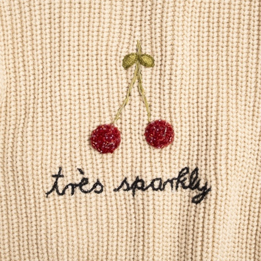Très Sparkly Sweater - Ecru image 4